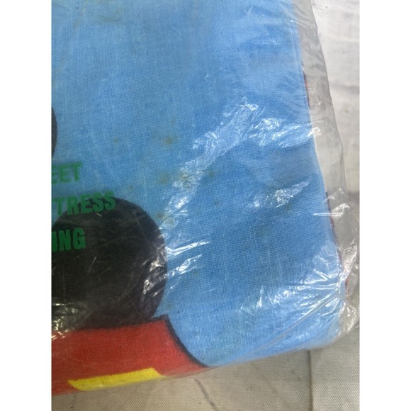 Vintage Disney Pacific Muslin Twin Flat Sheet Mickey Mouse Huey Dewey Louie - Picture 10 of 12